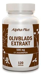 Alpha Plus Olivbladsextrakt 120 kapslar produkt bild