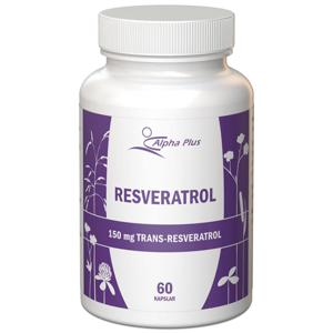 Alpha Plus Resveratrol 60 kapslar produkt bild