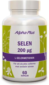 Alpha Plus Selen 200µg 60 kapslar produkt bild
