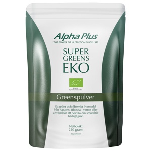 Alpha Plus Super Greens EKO 220 g produkt bild