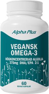 Alpha Plus Vegansk Omega-3 60 mjuka kapslar produkt bild
