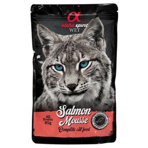 alpha spirit Cat Pouch Mousse 24x85g Lachs Produktbild