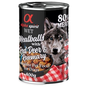 Alpha Spirit Dog Meatballs 6 x 400 g Produktbild