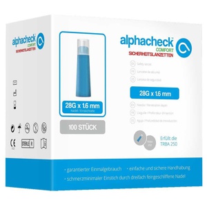 Alphacheck comfort Sicherheitslanzett.28 G 1,6 mm Produktbild