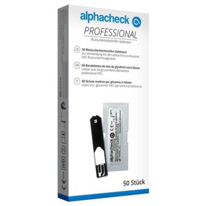 ALPHACHECK professional Blutzuckerteststr.geblist. Produktbild