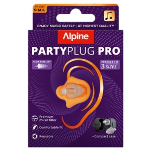 Alpine PartyPlug Pro Transparent Öronproppar med musikfilter 1 par produkt bild