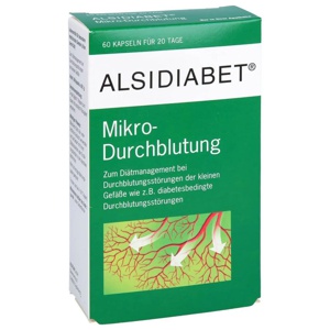 ALSIDIABET Diabetiker Mikro Durchblutung Kapseln Produktbild