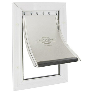 Alu Hundedør - L 326x502 mm hvid produktbillede
