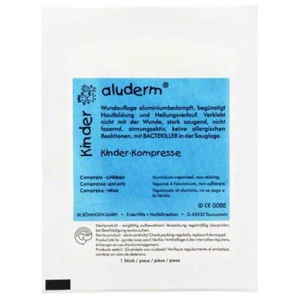 Aluderm Kinder Kompressen 6x, 1 St Kompressen Produktbild