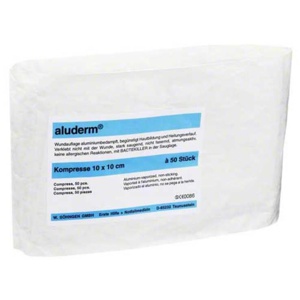 ALUDERM Kompressen 10x10 cm 50 St Kompressen Produktbild