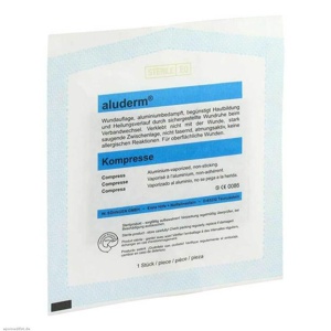 ALUDERM Kompressen 10x15 cm 1 St Kompressen Produktbild