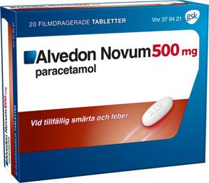Alvedon Novum, filmdragerad tablett 500 mg, 20 st