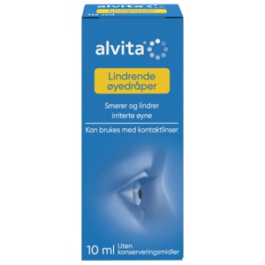 Alvita Lindrende Øyedråper, 10 ml produktbilde