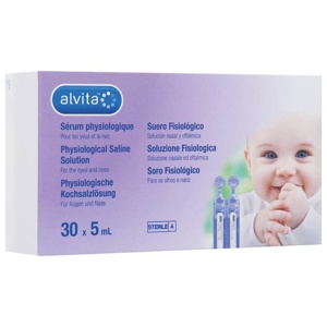 ALVITA physiologische Kochsalzlösung Ampullen Produktbild