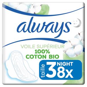 Always Cotton Protection Ultra Natt Bindor 8 st produkt bild