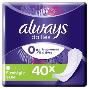 Always Dailies Flexistyle Slim Trosskydd, 40 st produkt bild