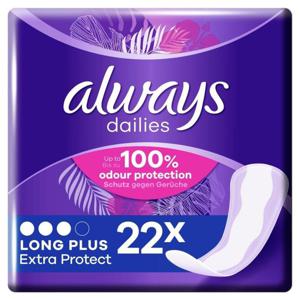Always Dailies Long Plus Extra Protect trosskydd med mild doft, 22 st produkt bild