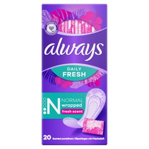 Always Dailies Normal Pantyliners Fresh Scent 20s product image