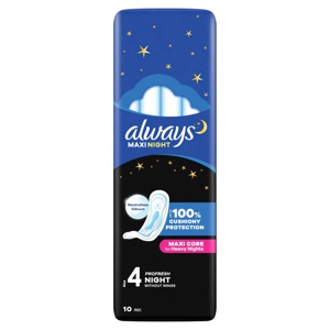 Always Maxi Night Sanitary Towels 10 Pads product image