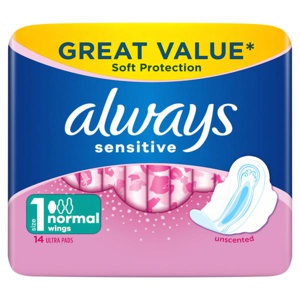 Always Sensitive Normal Plus Pads with Wings product image