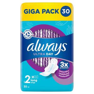 Always Ultra Day Bindor Long Storlek 2 med vingar 30 st produkt bild