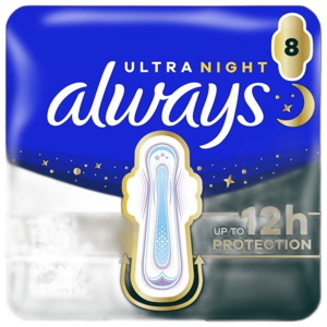 Always Ultra Pads Secure Night Extra Wings product image