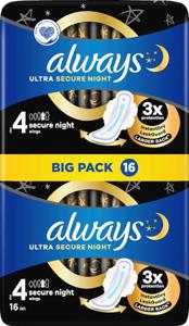 Always Ultra Secure Night 16 st produkt bild