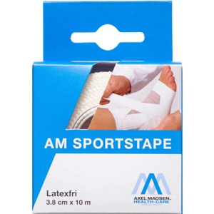 AM Sportstape Latexfri 3,8 cm x 10 m produktbillede