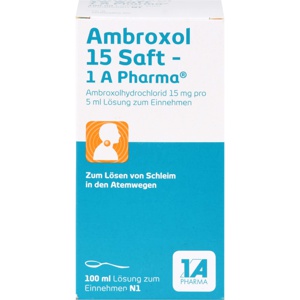 AMBROXOL 15 Saft-1A Pharma Produktbild