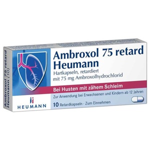 Ambroxol 75 retard Heumann Kapseln, 10 St Retard-Kapseln Produktbild