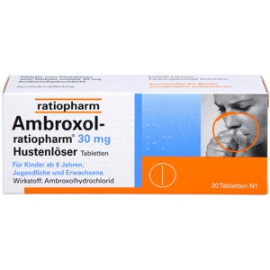 AMBROXOL-ratiopharm 30 mg Hustenlöser Tabletten Produktbild