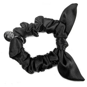 Amelie Soie Silk Bow Black 1 st produkt bild