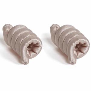 Amelie Soie Silk Toupies Greige 2 Pcs produkt bild