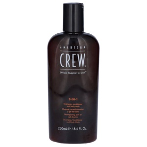 American Crew - Classic 3 in 1 Shampoo, Conditioner & Body Wash - 250 ml produktbillede