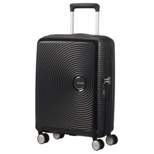 American Tourister Soundbox - Spinner S Expanderbar Handbagage, 55 cm, 35.5/41 L, Svart (Bass Black) produkt bild