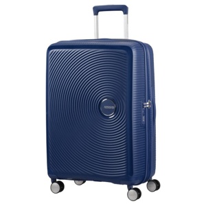 American Tourister Soundbox - Spinner M Expanderbar Resväska, 67 cm, 71.5/81 L, Blå (Midnight Navy) produkt bild