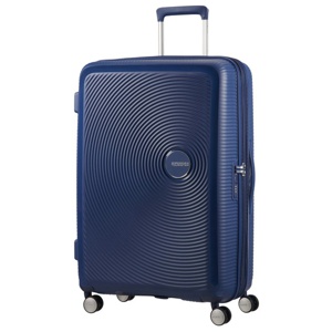 American Tourister Soundbox - Spinner L Expanderbar Resväska, 77 cm, 97/110 L, Blå (Midnight Navy) produkt bild