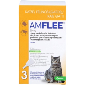 AMFLEE 50 mg Spot-on Lösung z.Auftropfen f.Katzen Produktbild