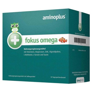 Aminoplus fokus Omega Pulver Portionsbeutel, 30X7.5 g Pulver Produktbild