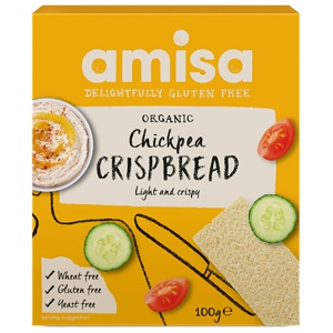 Amisa glutenfri Knækbrød Kikærter Ø 100 g produktbillede