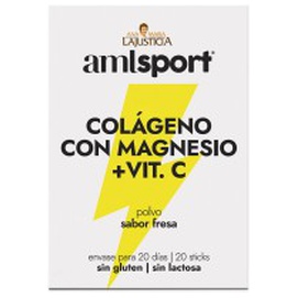 Amlsport Colágeno Con Magnesio + Vit.C Sabor Fresa 20 Sticks Produktbild