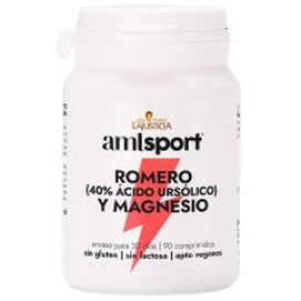 Amlsport Rosemary (40% Ursolic Acid) And Magnesium 90 Tablets Produktbild