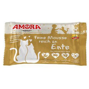 Amora Cat feine Mousse 10x4x100g Ente Produktbild