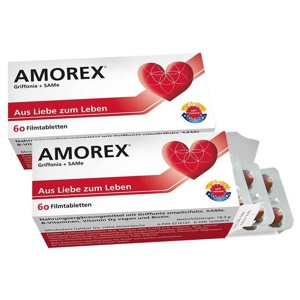 Amorex Griffonia und SAMe, 2x60 St Filmtabletten Produktbild