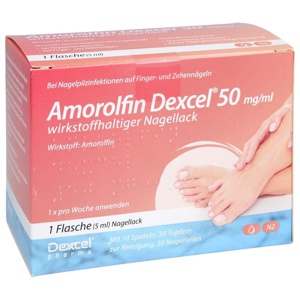 AMOROLFIN Dexcel 50 mg/ml wirkstoffhalt.Nagellack Produktbild