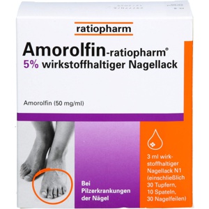 AMOROLFIN-ratiopharm 5% wirkstoffhalt.Nagellack Produktbild