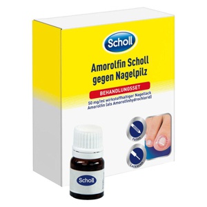 Amorolfin Scholl gegen Nagelpilz Behandlungsset, 2.5 ml Wirkstoffhaltiger Nagellack Produktbild