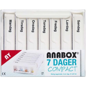 Anabox Compact 7 Dage Hvid produktbillede