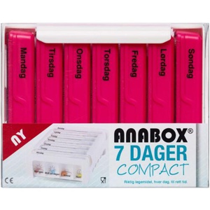 Anabox Compact 7 Dage Pink produktbillede