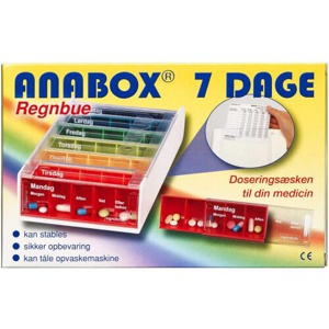 Anabox Doseringsæske Ugebox produktbillede